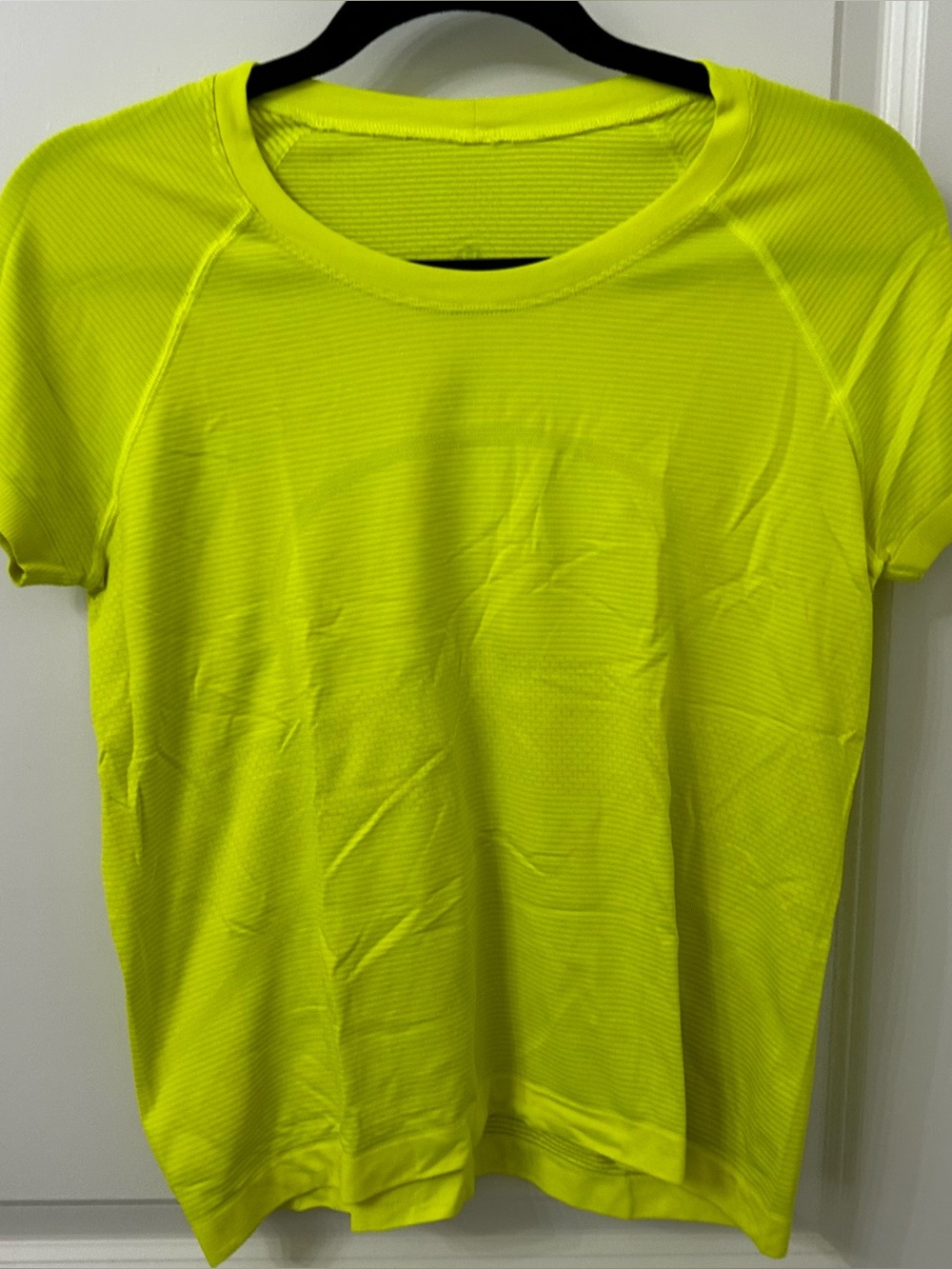Lululemon Bright Yellow Women’s Active Short Sleeve Top